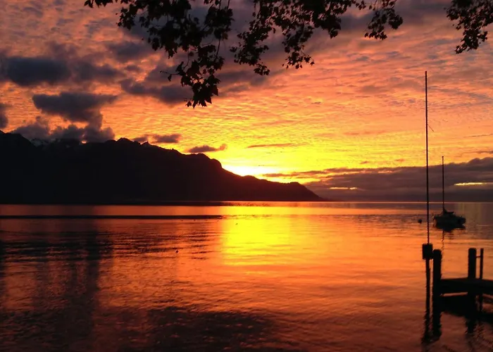 Montreux Center With View And Direct Access Appartement