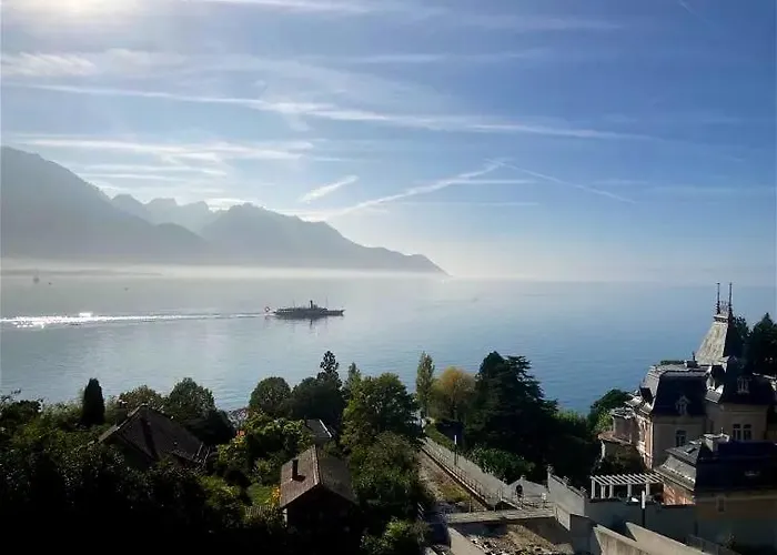 Montreux Center With View And Direct Access Appartement